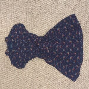 Polo by Ralph Lauren Navy Floral Tie-Waist Short Sleeved Dress Girls Size 6